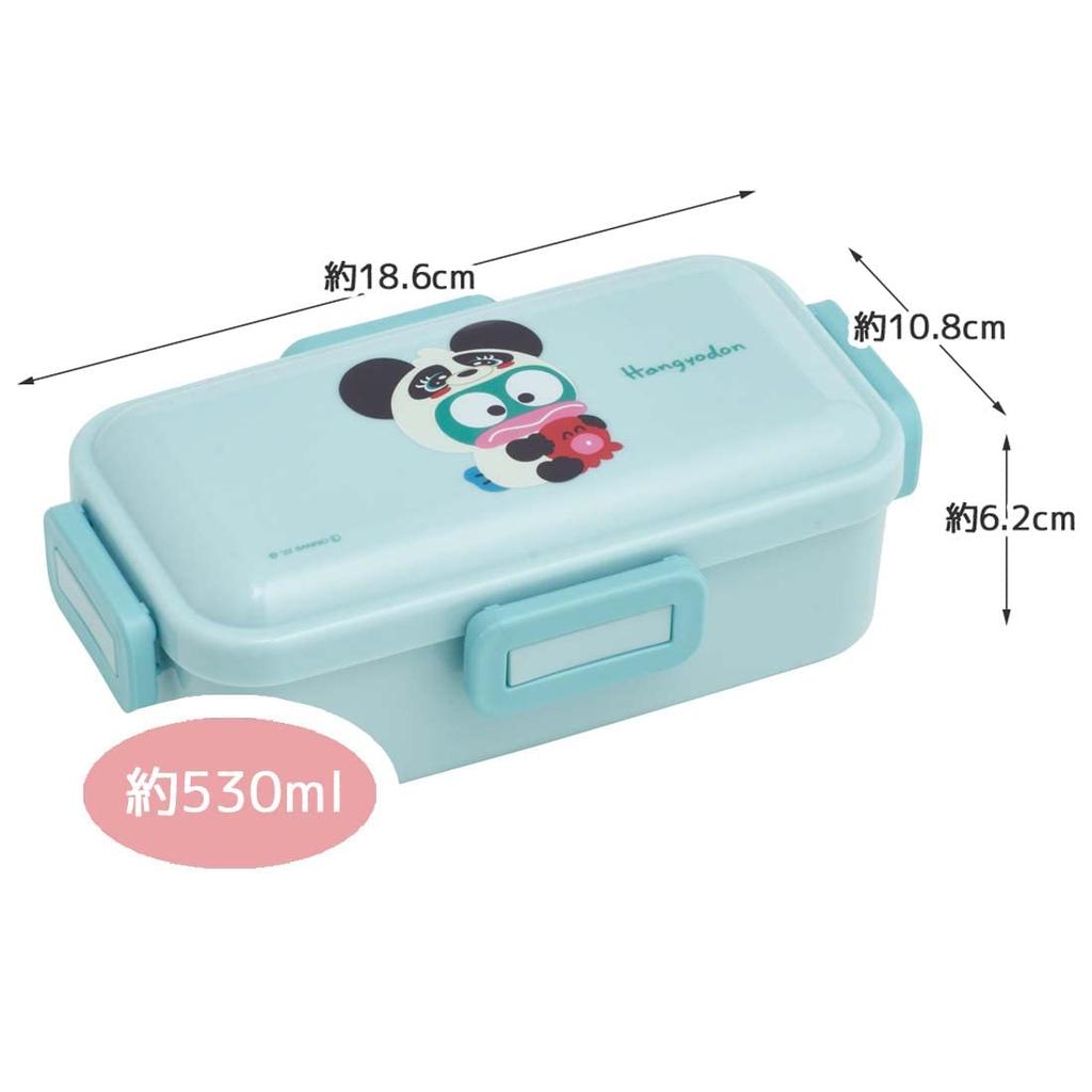 Skater Bento Hangyodon Sanrio Soft Made in Box, Head, Design, 530ml, Antibacterial, Filling, Dome-Shaped Lid, Women's, Japan, PFLB6AG-A