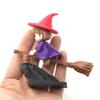 Witch Broomstick Dashboard Drift Ornaments Motion Activated Fun Drift Turn Car Dashboard Decor Mini Dynamic Interactive Automobile Interior Accessory