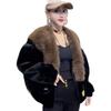 New temperament winter big fur collar short jacket integrated imitation fur fur short jacket women's light