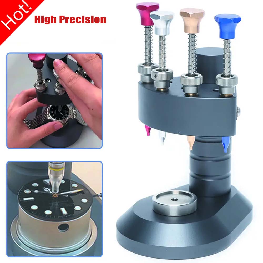 NEW 4 Pins Automatic Watch Hands Presser Steel Watch Needle Installing Setting Fitting Watch Repair Tools & Kits for Watchmaker