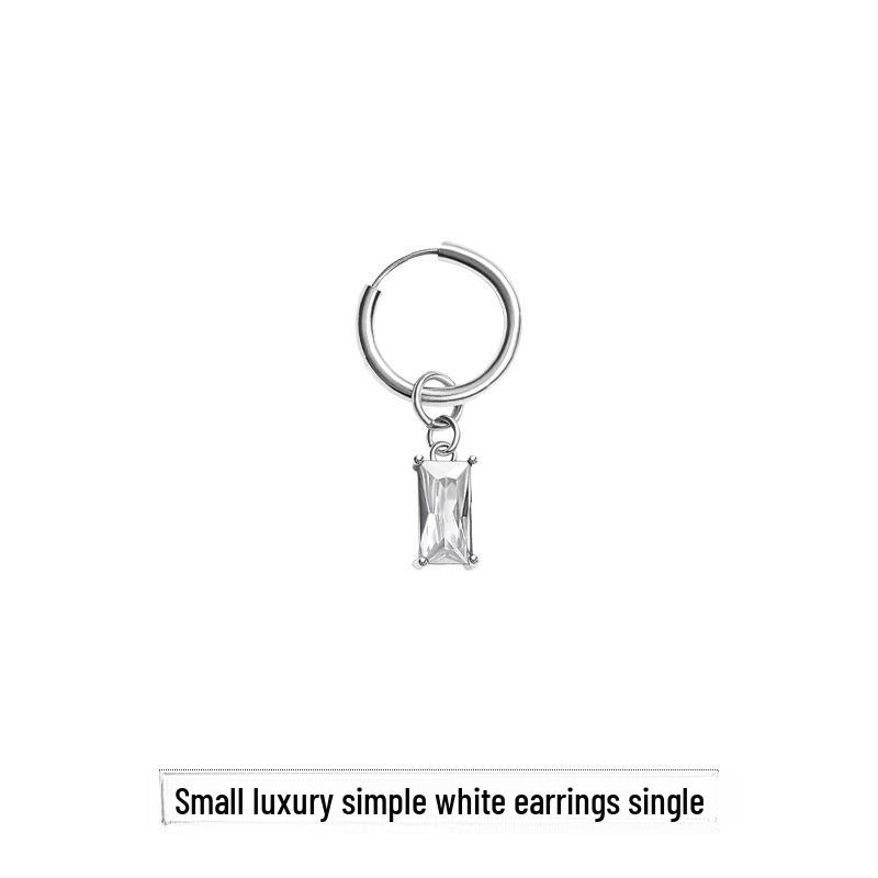 Retro High-End Non-Pierced Men's Earrings: Niche Design and Cold Style