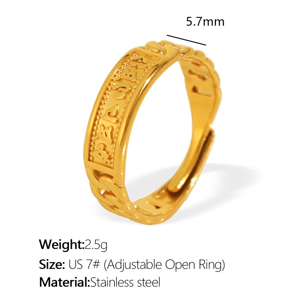 Minimalist style ring Personality ring Niche geometric line Index finger ring