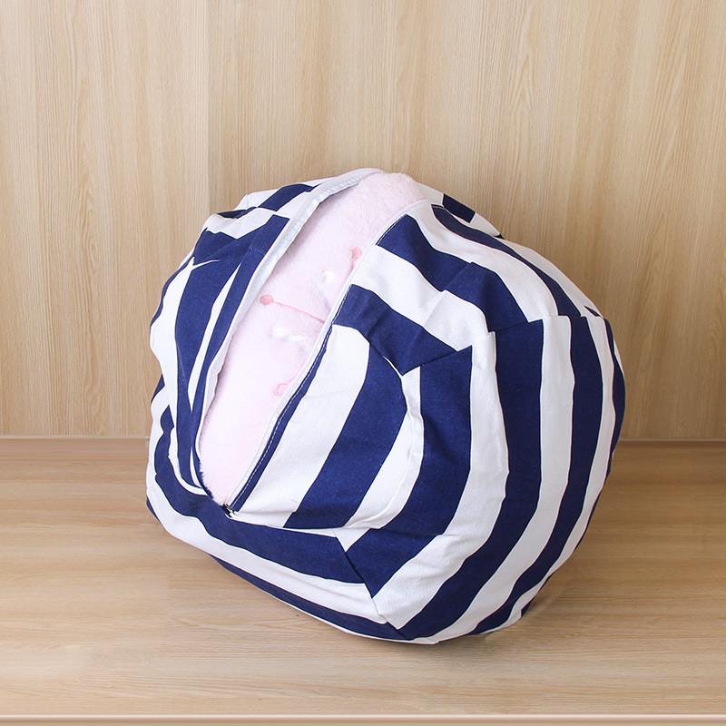 Childrens Plush Toy Storage Bag With Zipper For Bedroom And Living Room Organization