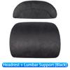For Tesla Model 3/Y Car Neck Pillow Memory Cotton Protective Lumbar Support Backrest Relieves Pressure Car Headrest Accessories