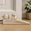 Door Stop Wooden Hand Carved Kitten