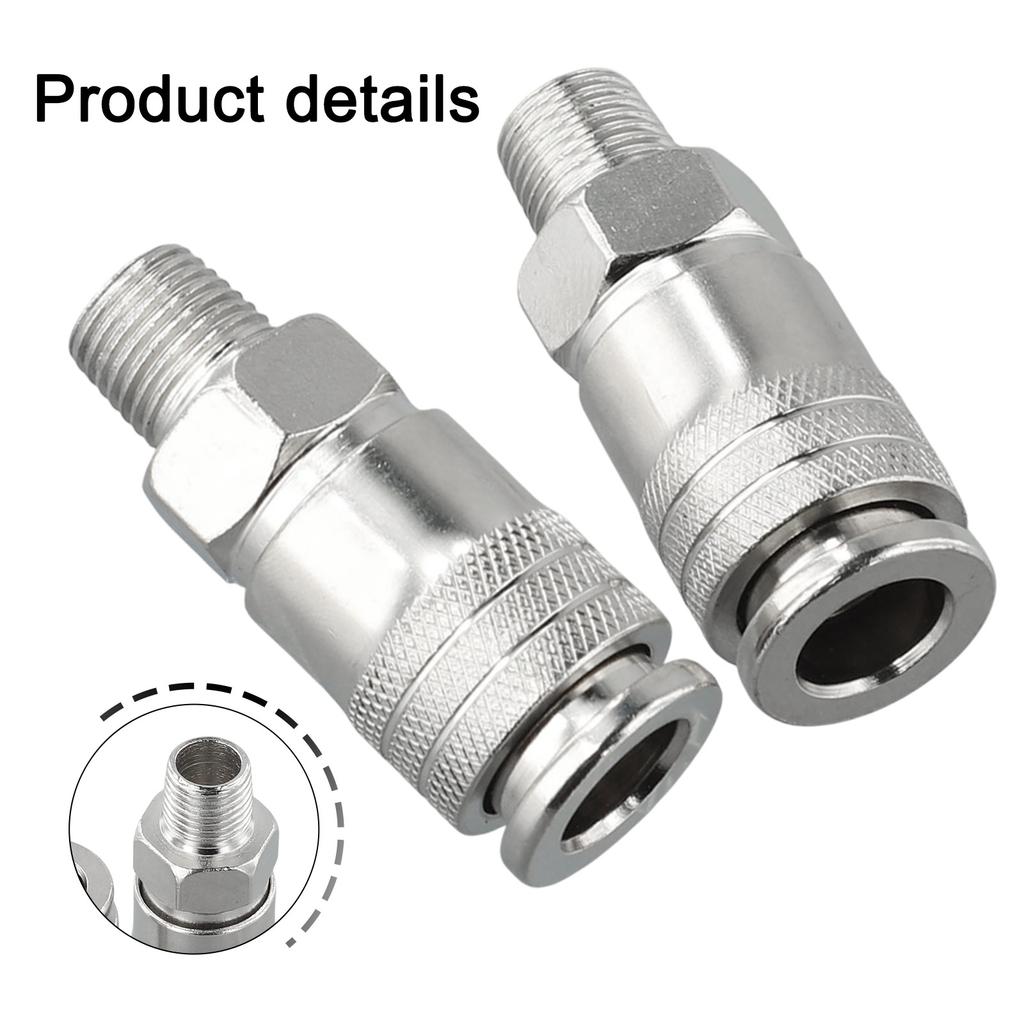 Connector Pneumatic Fitting Male Thread Metal Parts Quick Connector Replacement Spare EU Standard For Air Compressor Accessories