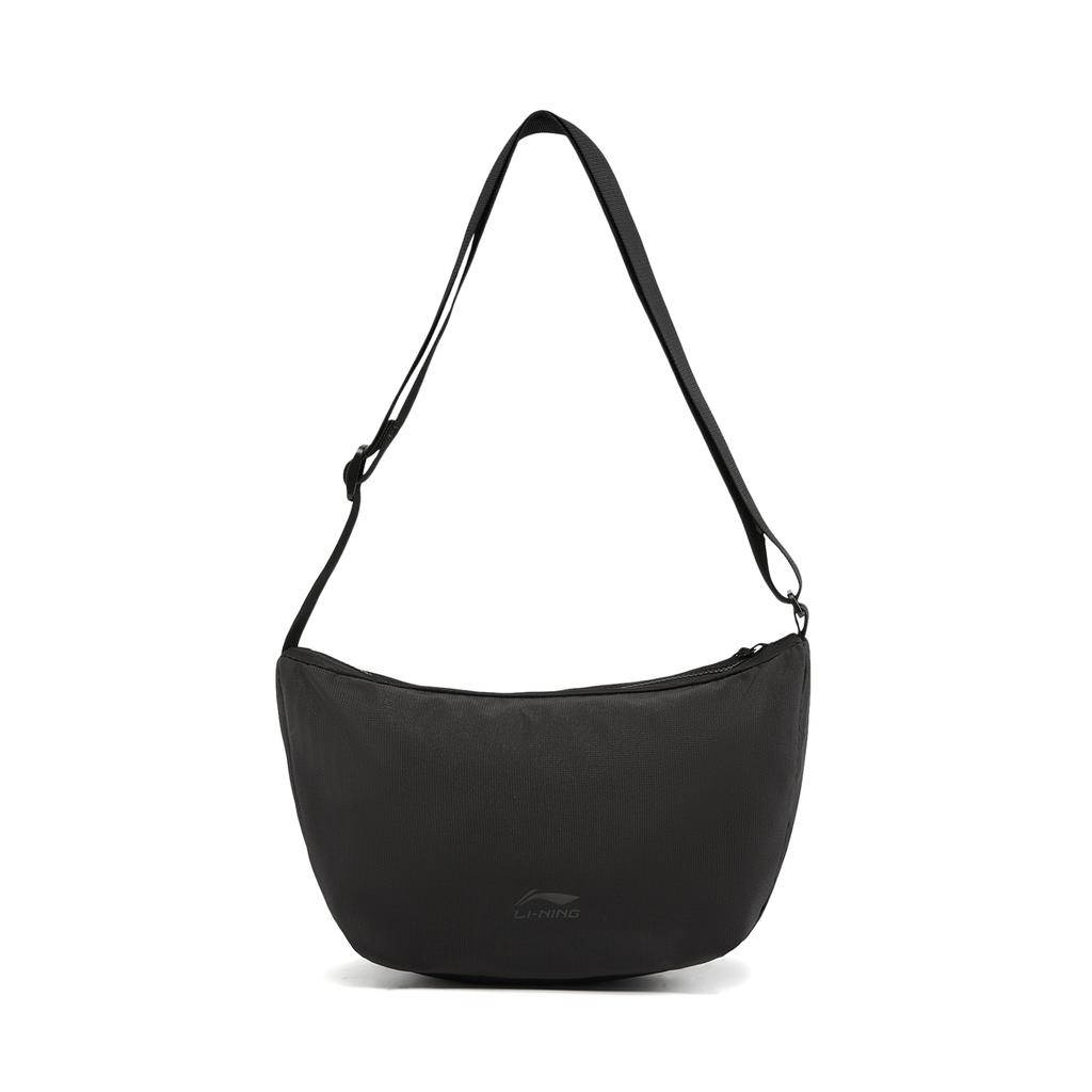 Li Ning Sports Trendy Collection Polyester Crossbody Bag, Shoulder Bag Women's Black ABDW131-1