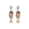 Exaggerated Big-name Retro Floral Pendant Earrings Bohemian Women's Earrings