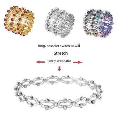 Influencer-Inspired Dual-Style Telescopic Magic Ring Bracelet