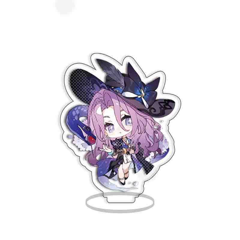 8cm Game Honkai Star Rail Boothill Jade Jiao Qiu March 7th Yunli Cosplay Acrylic Figure Stand Model Plate Desk Decor Sign