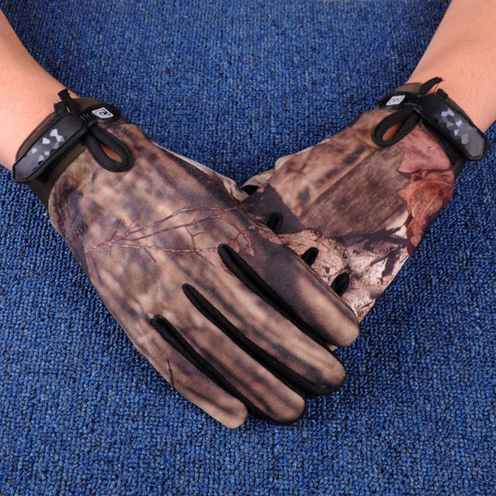 Men's Camouflage Tactical All-Finger Gloves High Quality Durable Construction Stylish Design Practical Function Practical Daily Use