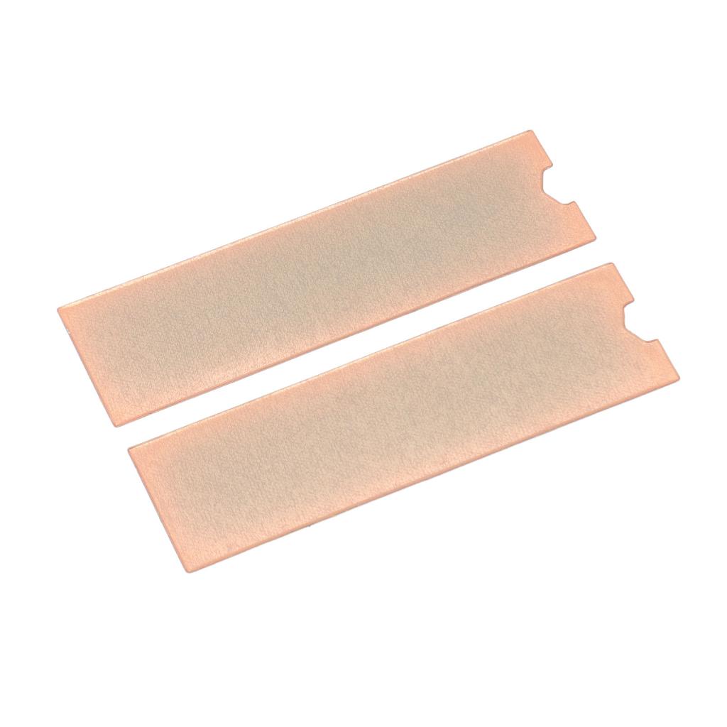 2pcs M.2 SSD Graphene Heatsink Dual Layer Professional NVMe Copper Graphene Heatsink for Laptop