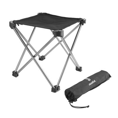Lightweight Portable Footstool Aluminum Alloy Camping Beach Folding Fishing Outdoor Chair with Storage Bag