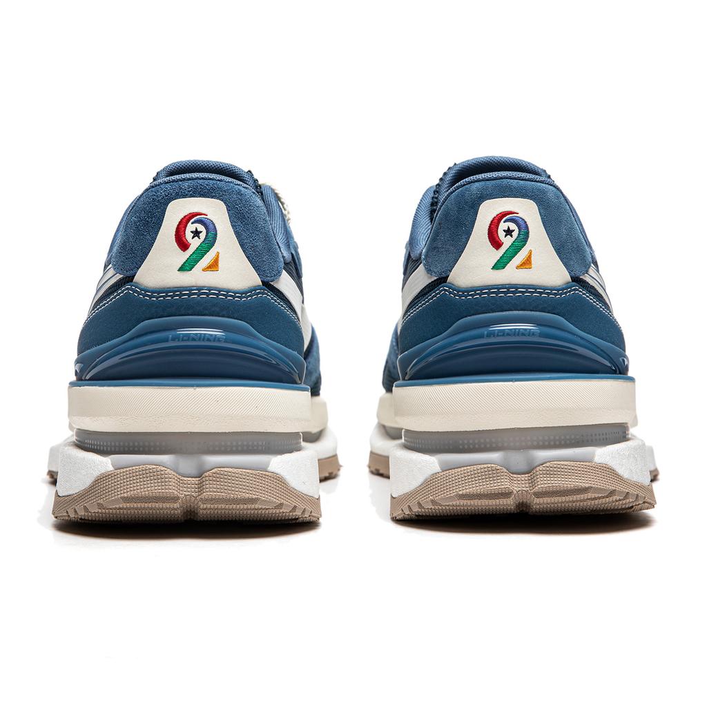 New LiNing Honor Renew Cushioning Anti Slip Wear Resistant Breathable Support Rebound Low Top Casual Shoes Men's Blue AGCU073-6