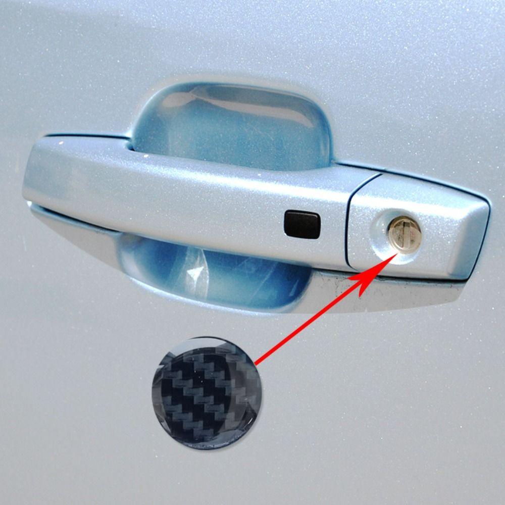 4pcs Self-adhesive Car Door Keyhole Cover Sticker Car Door Lock Keyhole Protector  Auto Accessories