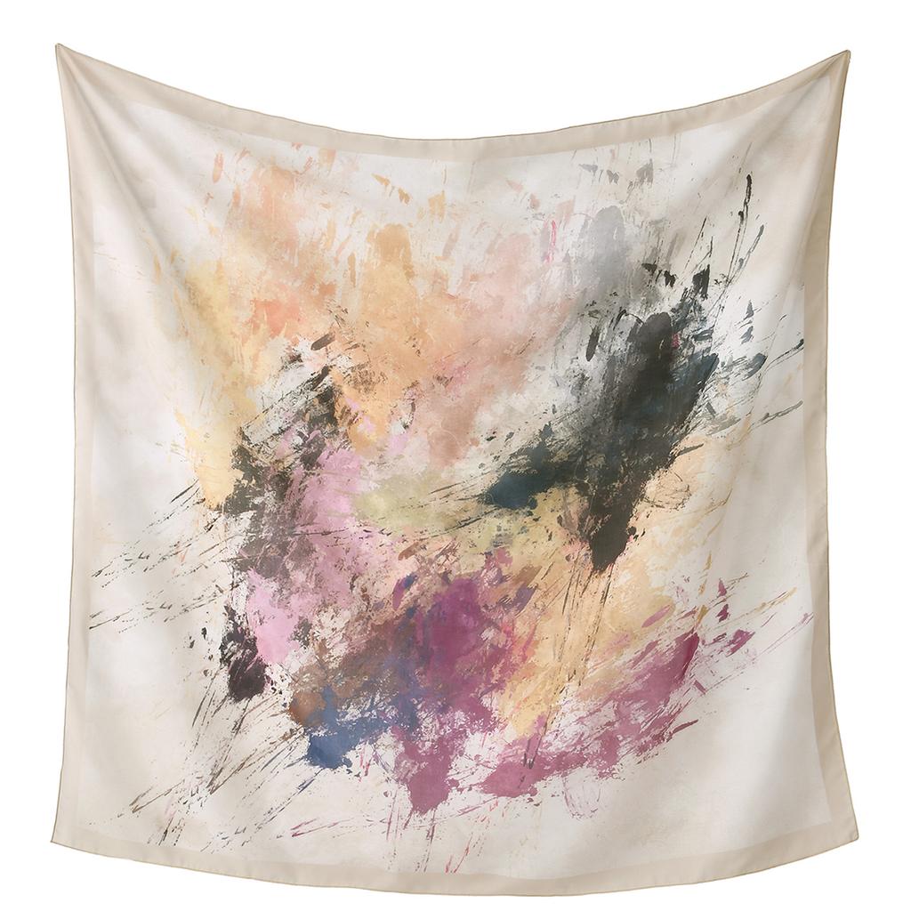 Newest Style Women Scarf Square Tencel Printed Handkerchief Fashion Temperament Beach Sunscreen Shawl