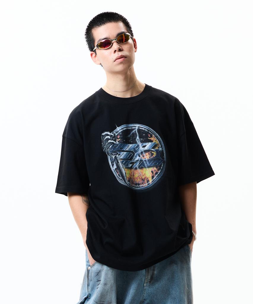 CRITIC Burning Blade T-Shirts Black