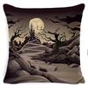 Pillow Case Holiday Party Halloween Horror Bat Office Pillow Case Car Waist Support Cushion Lumbar Pillow