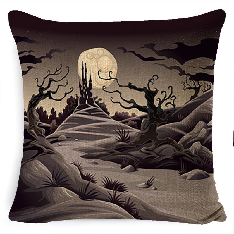 Pillow Case Holiday Party Halloween Horror Bat Office Pillow Case Car Waist Support Cushion Lumbar Pillow
