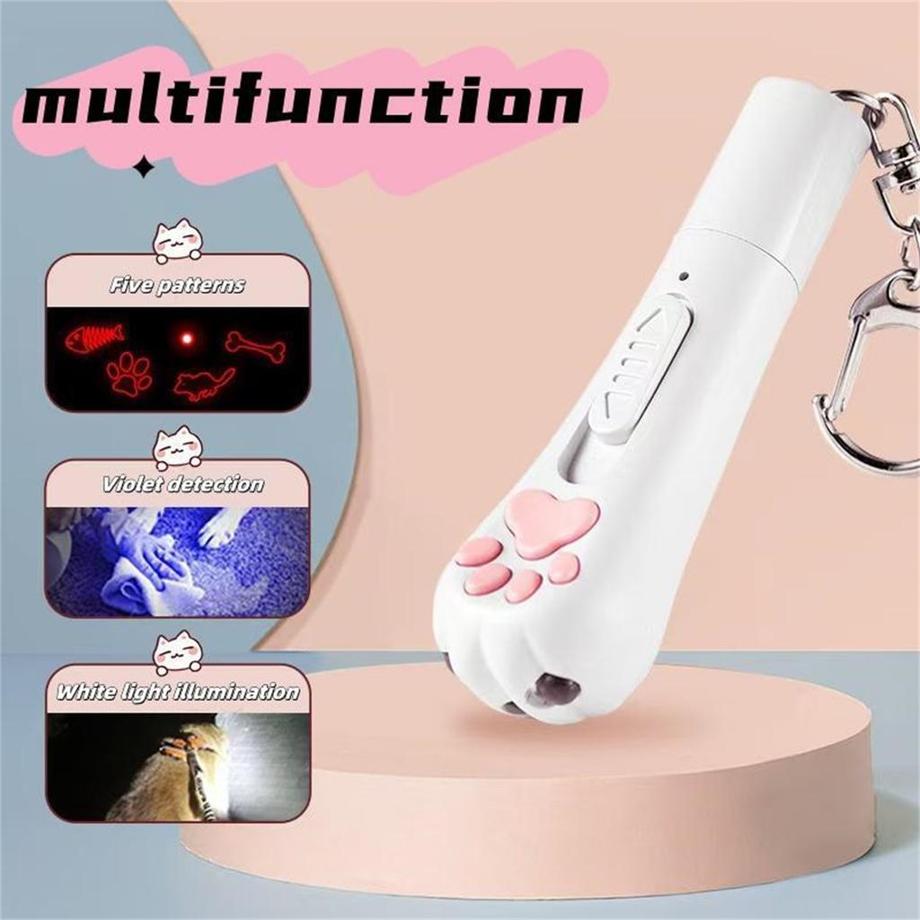 5 Adjustable Modes Pet Interactive Toy, Pet Training Toy, Suitable For Indoor Cats And Dogs To And Play