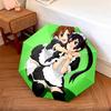 Maid  Pattern, Automatic Folding Umbrella, Portable and Foldable Design, 8 Ribs, a Christmas or Birthday Gift.
