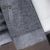 Winter Men Jacket Thickened Fleece Hooded Drawstring Zip-up Long Sleeves Sweater Coat Pockets Elastic Cuff Retro Knitted Daily Wear Outerwear Jacket