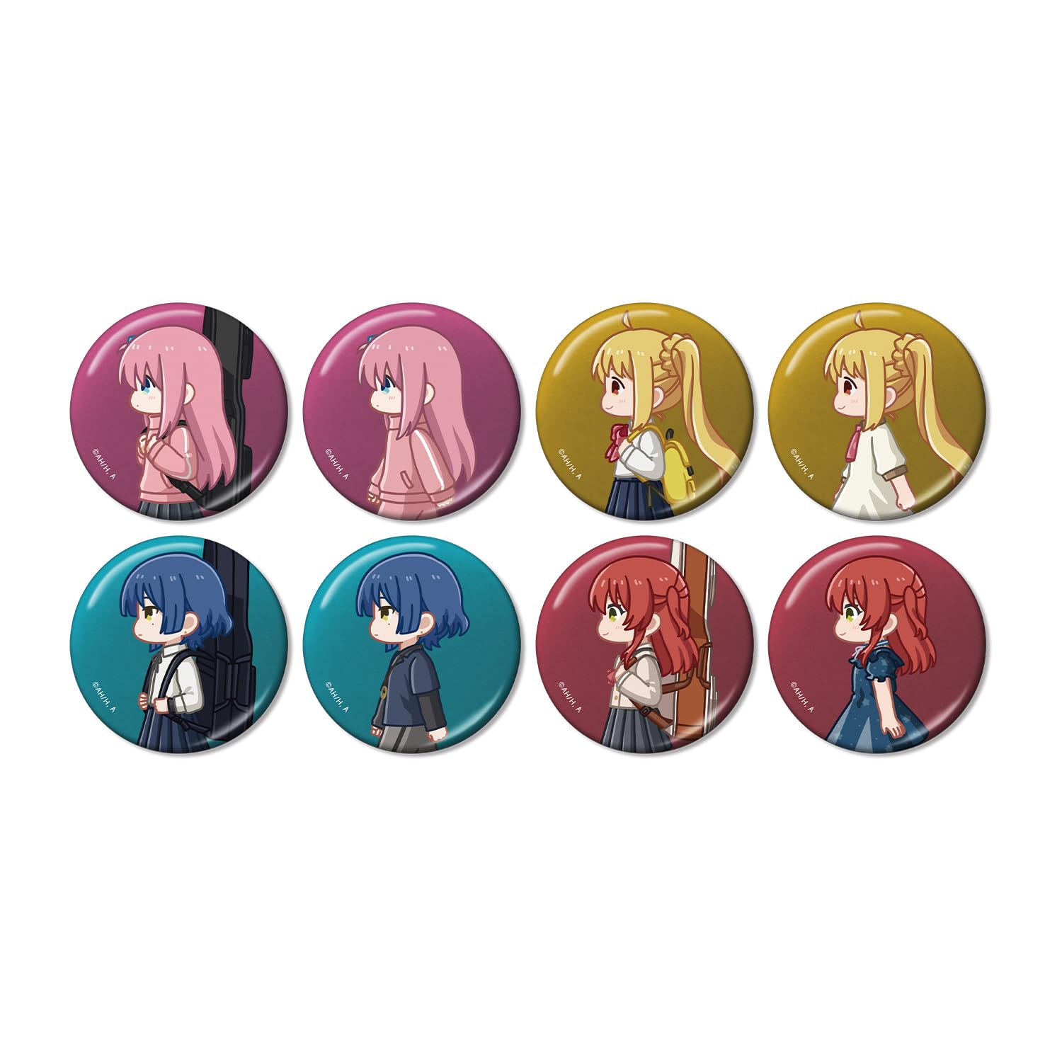 

the Anime Trading Chibi Toko Metallic Can Badges Box of 8 Bocchi Rock!