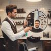 Modern Barber's Hair-cutting Mirror Easy To Install Salon Cosmetic Mirror  Dining Room