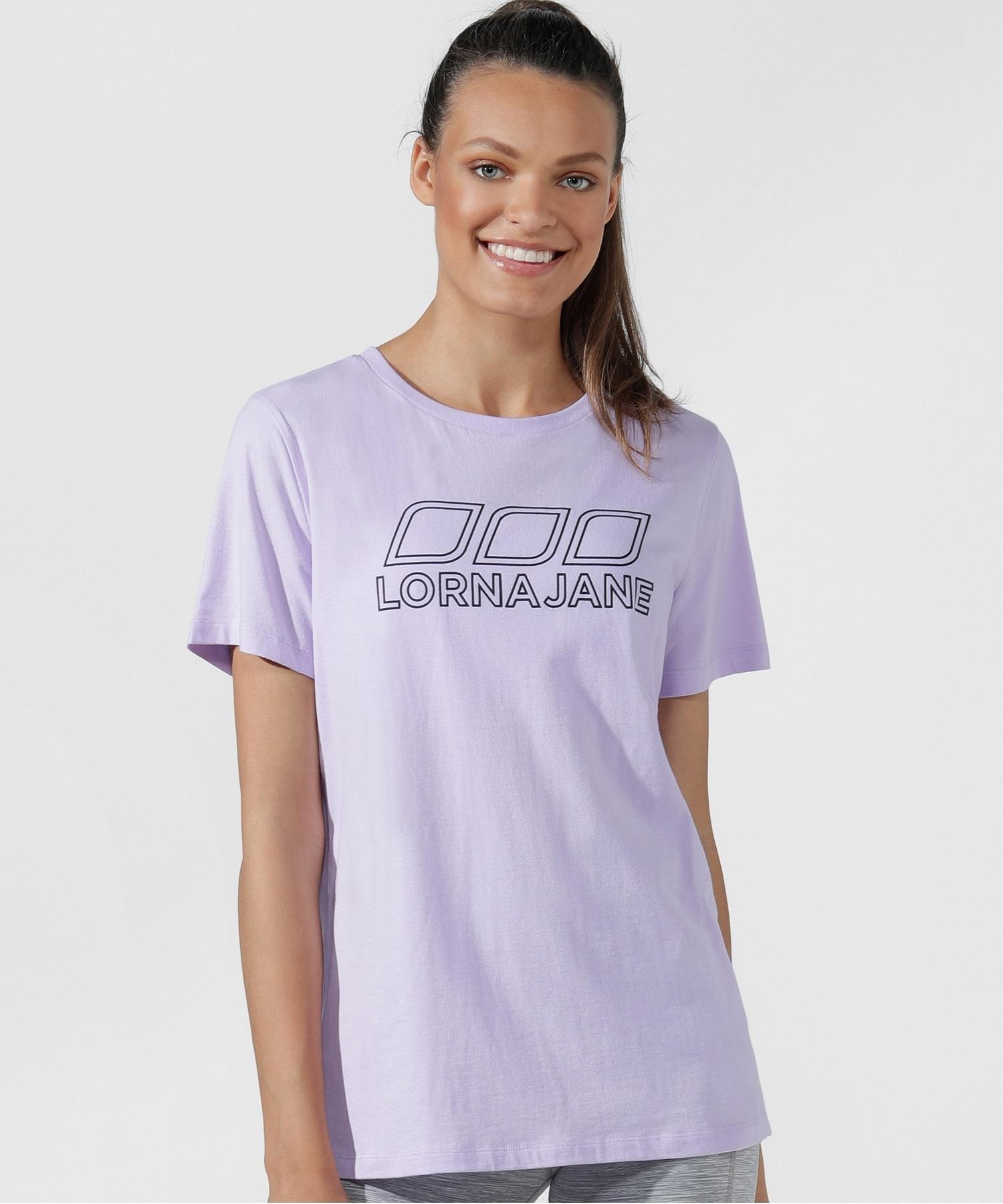 Иконичная футболка Ronajane [022041]-Фиолетовый Lavender/S