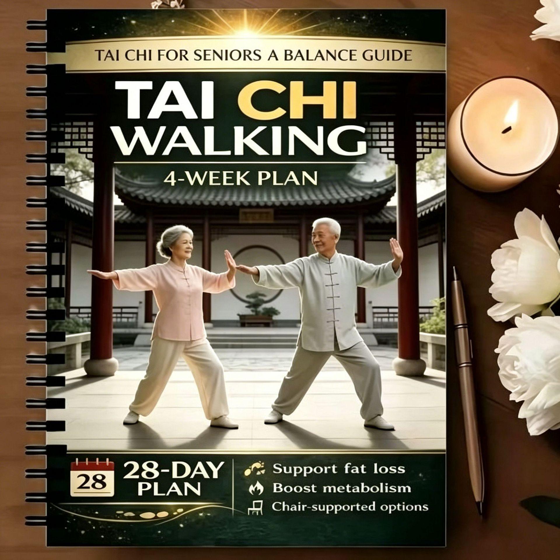 Exclusive 4-Week Tai Chi Walking Plan Notebook: 28-Day Training Guide