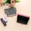 Lipstick Sample Holder Golden Star Coin Purse, Women Denim Change Kiss Retro Style Pouch Lock Closure for Folded Cash Coins Cards Bag