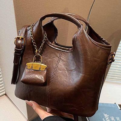 Handgehaltene Mutter und Kind Eimer-Tasche, Große Kapazität Einzel-Schulter Crossbody-Tasche, Modische Kleine Tasche