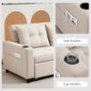 Two-Seater Pull-Out Sofa Bed - Beige