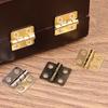 Mini Dollhouse Hinges 180 Degree Folding Hinge DIY Craft Wooden Jewelry Box Miniature Furniture Cabinet Closet Hinges with Screw