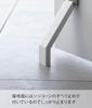 Yamazaki Jitsugyo 3720 Magnetic Folding Door Stopper White (When Used) Approx. W4.5 X D7 X H28cm Tower Strong Magnet Easy Installation Entrance Door