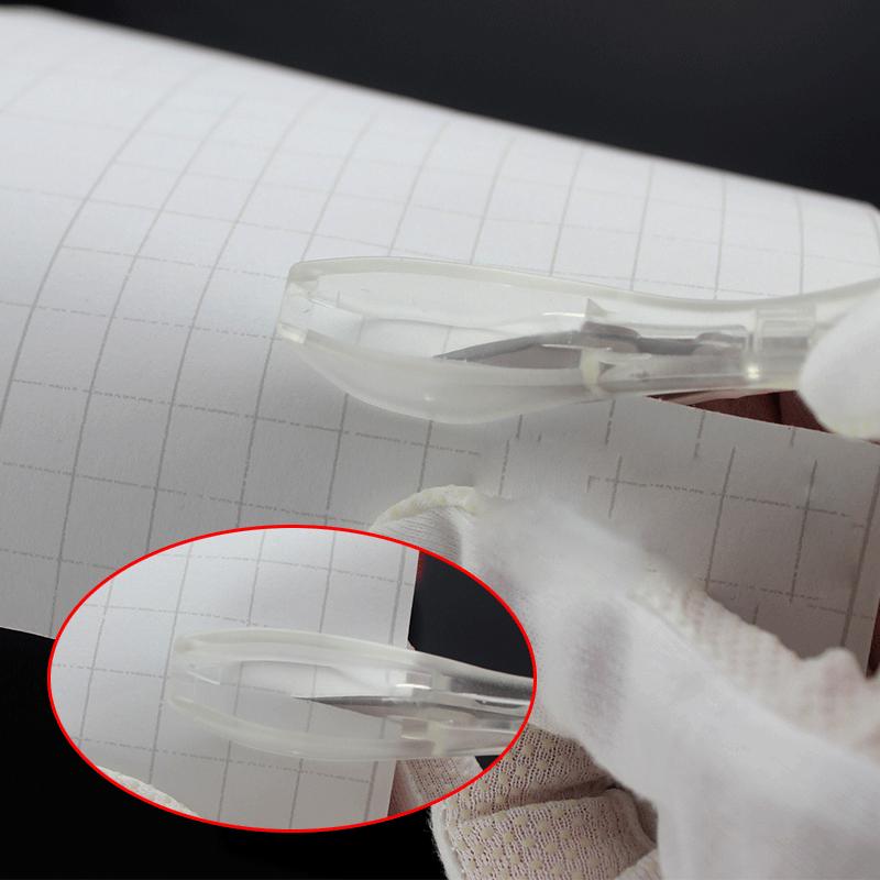Car Vinyl Cutter Wrapping Paper Cutting Tool with Handle Hidden Blade Safety Sliding Cutter for Sticky Vinyl Wrap Film