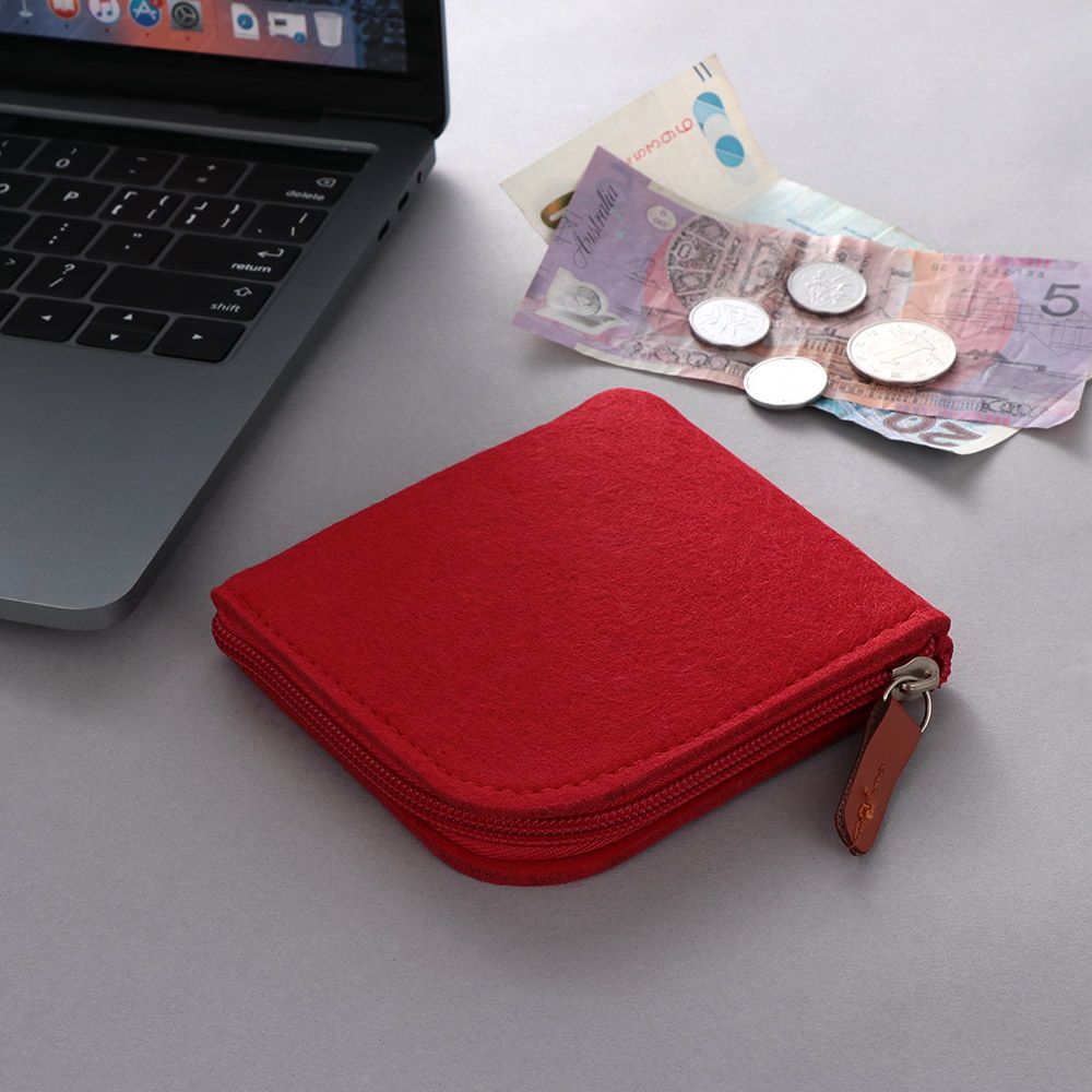 Key Coin Purse Mini Women Wallet Change bag Credit Card Holder Wool Felt Bag