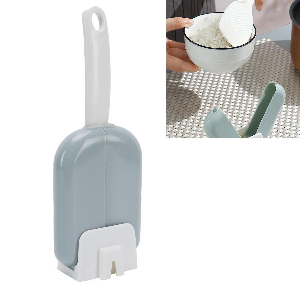 2Pcs Dust Proof Rice Scoop Storage Box Dinnerware Spoon Durable Kitchen Accessory Food Storage