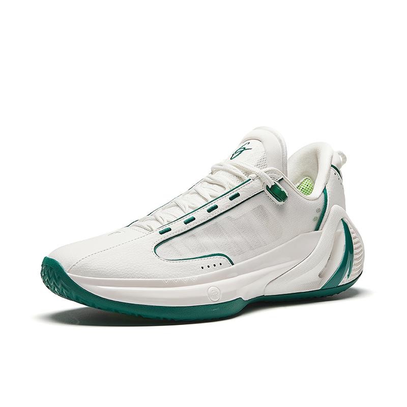 Anta GH4 Cushioning, Wear Resistant Low Top Basketball Shoes Men's Malachite Green Sneakers 912411103-6