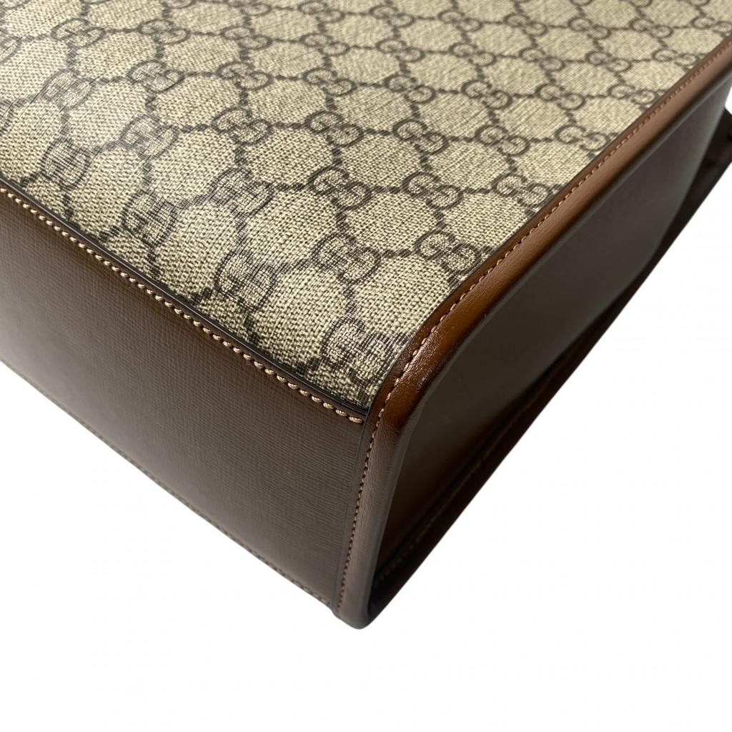 Used GUCCITote Bag Brown PVC Women