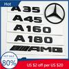 ERS3 Hot 2025 3D ABS Black A35 A45 A160 A180 A200 A250 Logo Letters 4MATIC Badge Car Rear Star Sticker AMG Emblem For Mercedes Benz W
