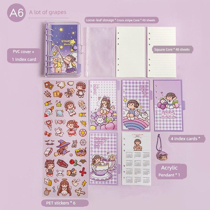 

Клейкий рисовый пирог с начинкой из бобовой пасты Блокнот на отдельных листах Подарочная коробка-костюм Милый блокнот Материал Наклейки Лента Подарочный пакет Красивый подарок К A6 grape Suit