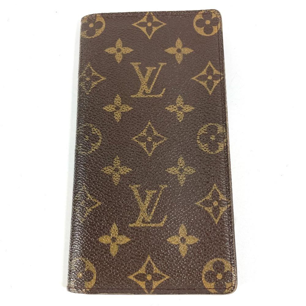 Louis Vuitton M60825 Monogram Porto Cartes Cr_dit Bi-fold Long Wallet Brown