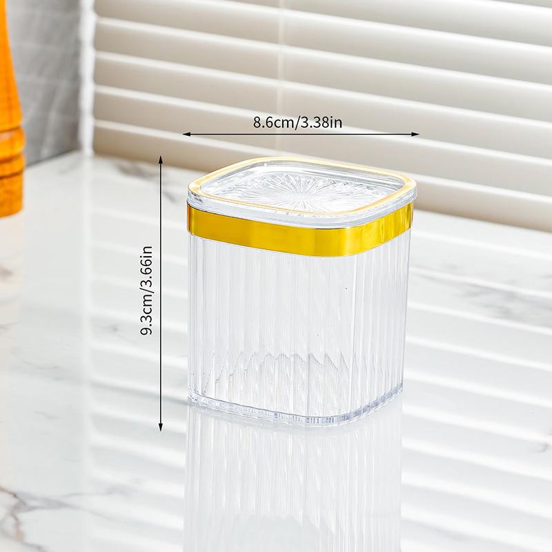 Plastic sealed can, milk powder can, square round with lid, food jar, kitchen, grain storage box, storage tank