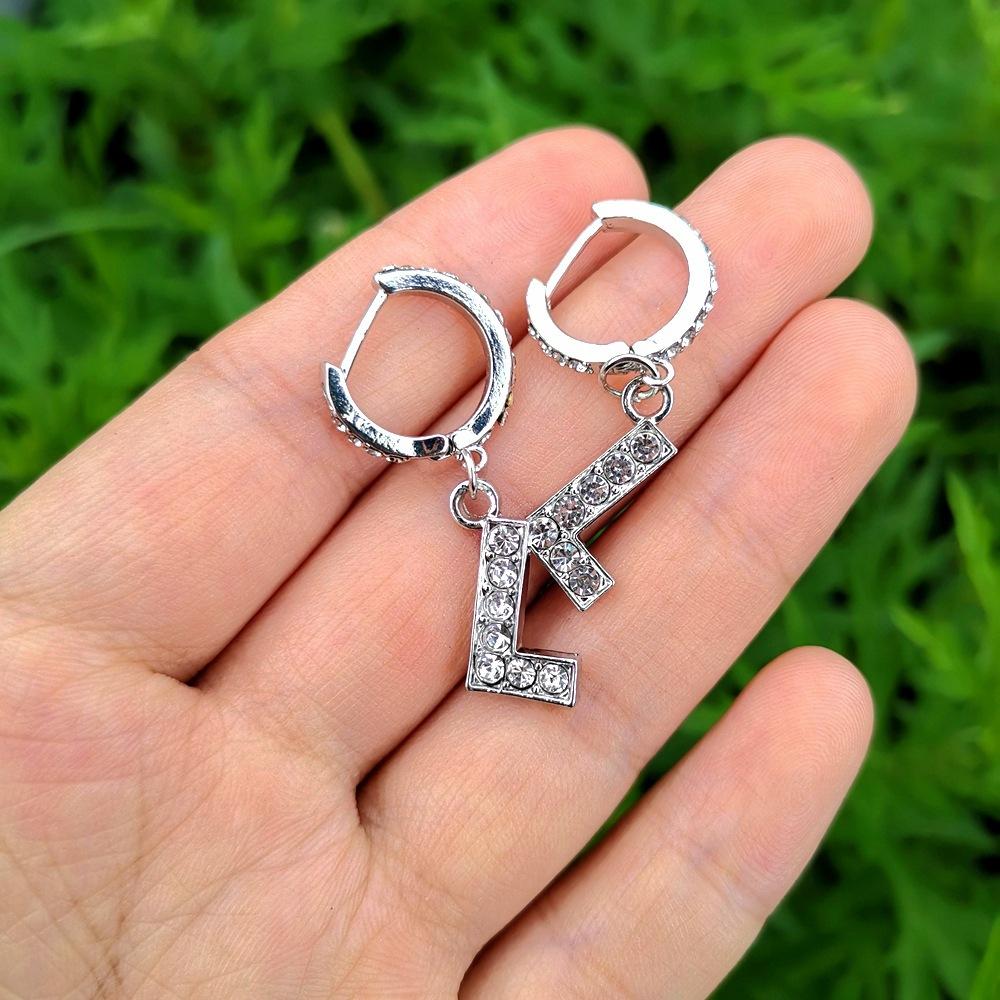 

Earrings Fashion Alphabet Stylish Minimalist Design Popular Womens Accessories L
