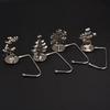 Stockings Clip Christmas Fireplace Hooks Elk Snowflakes Snowman Shaped Christmas Sock Hook  Bedroom