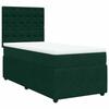 Maison Exclusive - Sommier à lattes de lit avec matelas Vert foncé 100x200 cm