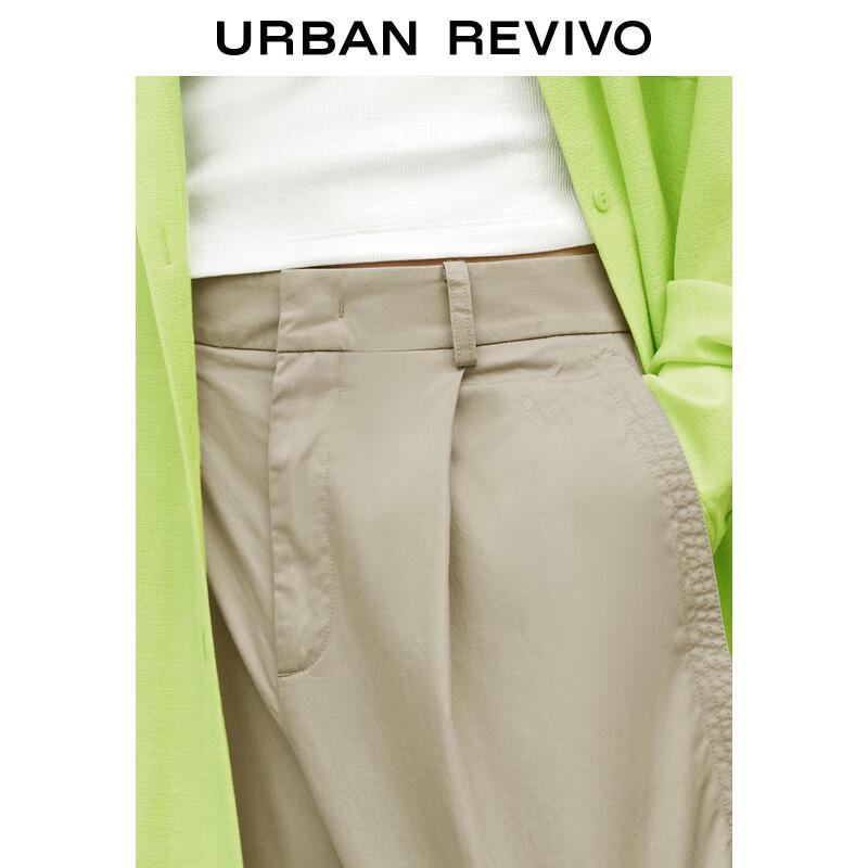 UR Women's High Street Biker Style Patchwork Wide-Leg Pants
