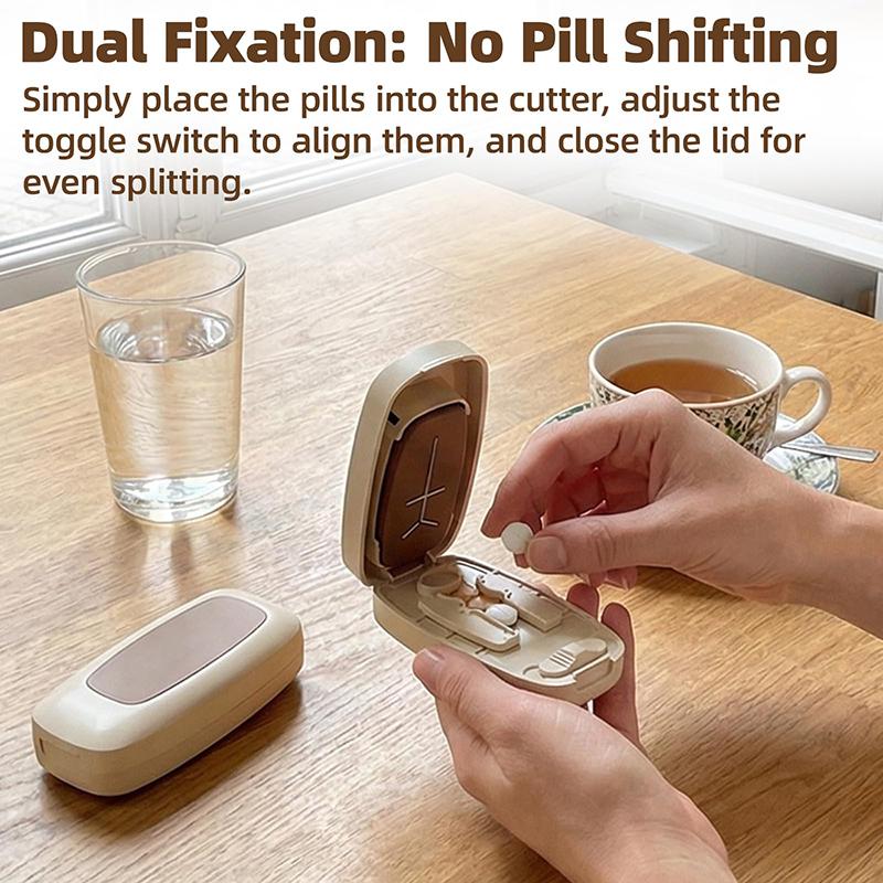 Rectangular Pill Cutter Available In 3 Colors Cuts Pills Into Multiple Sizes Meet Daily Medication Needs Compact Portable Ideal