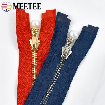 5Pcs Meetee Metal Zippers 3# 15/18/20/25/30cm Close-End Zip Closure for Sewing Jacket Coat Decor Zipper Repair DIY Accessories